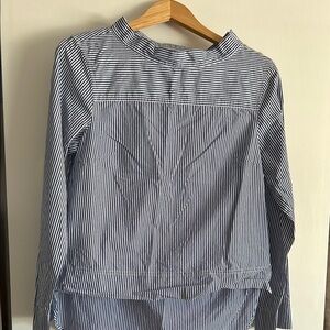 J.Crew Blue Striped Blouse